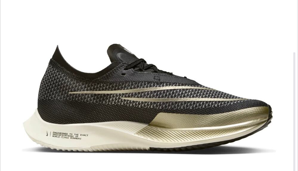 Nike ZoomX Streakfly DJ6566-001 Black Metallic Gold–Men’s Size 12.5–New With Box